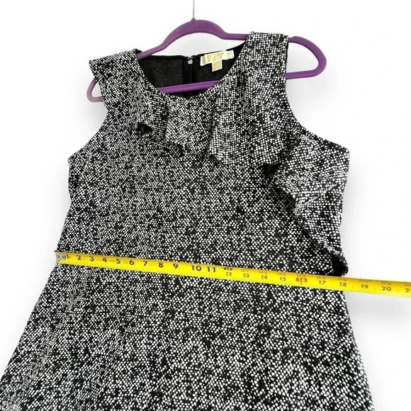 Michael Kors Jacquard Fit & Flare Ruffle Sleeveless Dress Plus Size XL - Picture 10 of 16